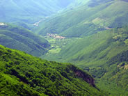 Panoramica sulla valle di Castelsantangelo
